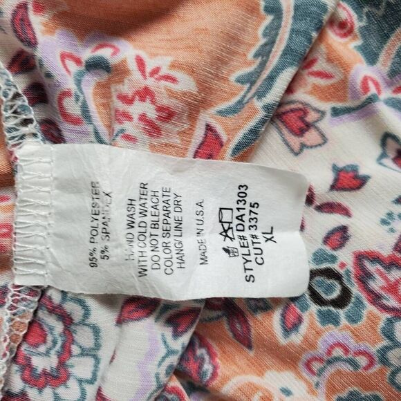 BOM BOM Women’s Sleeveless Maxi Dress Boho Paisley Print Size XL - Picture 5 of 8